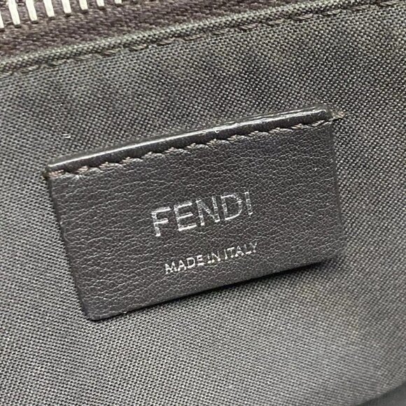 Auth FENDI By The Way 8BL124 Red Brown Black Leather Handbag - Picture 8 of 16